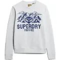 Superdry Superdrytil mænd. M2013716A Lo-Fi Outdoors Graphic Crew sweatshirt grå (M), Casual, Økologisk bomuld, Bæredygtig
