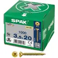 Spax Yellox Z2 3.5x20 Mm Forsænket Stjerneskrue Til Træ 1000 Enheder