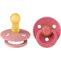 BIBS Colour 2 Pack - Dusty Pink/Coral Spenen