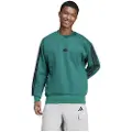 Adidas Essentials 3 Stripes Fleece Sweatshirt