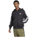 Adidas Essentials 3 Stripes Fleece Sweatshirt Med Lynlås