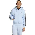 Adidas Essentials 3 Stripes Fleece Sweatshirt Med Lynlås