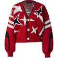 G-Star G-Startil kvinder. D25730-D939-1828 Holiday løs cardigan rød (XS), Casual, Bæredygtig, Genbrugsuld