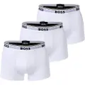 Hugo Boss BOSStil mænd. 50475274 Pakke med 3 hvide boxershorts i bomuld (L), Afslappet