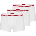 Hugo Boss HUGOtil mænd. 50492375 Pakke 3 hvide Triplet Planet boxershorts (L), Afslappet, Bomuld