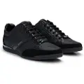 Hugo Boss BOSStil mænd. 50498265 Saturn Lowp lædersko sort (41), Fast, Blonder, Casual