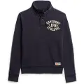 Superdry Superdrytil mænd. M2014114A Vintage Athletic Henley navy sweatshirt (L), Casual, Bomuld, Blå