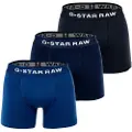 G-Star G-Startil mænd. D23773-D516-G162 Sæt med 3 boxershorts Mix blå (L), Casual, Afslappet, Bomuld