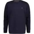 Gant Ganttil mænd. 2006065 Shield navy sweatshirt med rund hals (5XL), Casual, Bomuld, Lange ærmer, Blå