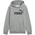 Puma ESS No. 1 Logo Fleece Hoodie Youth, Clothing, Medium Gray Heather, 13-14Y