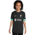 Nike Liverpool FC 2024/25 Stadium Away Nike Dri-FIT Replica-fodboldtrøje til større børn - sort