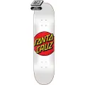 Santa Cruz Classic Dot 8.0" Skateboard deck hvid
