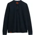 Superdry Vintage Textured Grandad T-shirt Med Lange ærmer