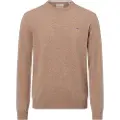 Gant Ganttil mænd. 87211 Jumper med rund hals i brun, fin uld (L), Casual, Bomuld, Lange ærmer