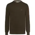 Gant Ganttil mænd. 8040521 Crewneck-trøje i grøn bomuldspiqué (XXL), Casual