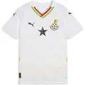 Puma Ghana 2025 Home Jersey Youth, Clothing, White/Pelé Yellow, 11-12Y