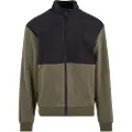Urban Classics Colour Block Polar Fleece Sweatshirt Med Lynlås