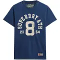 Superdry Superdrytil mænd. M1011976A Vintage Athletic navy kortærmet t-shirt (S), Casual, Bomuld, Korte ærmer, Blå
