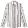 Tom Tailor Relaxed Cotton Linen Skjorte Med Lange ærmer