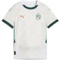 Puma Ivory Coast 2025 Away Jersey Youth, Clothing, White/Dark Myrtle, 15-16Y