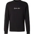 G-Star G-Startil mænd. D26407-D257-6484 Sweatshirt G-Script Logo sort (S), Casual, Økologisk bomuld, Bæredygtig