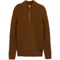 Tom Tailor Cosy Structure Knitted Troyer Halv Lynlås Sweater