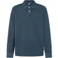 Pepe Jeans Pepe Jeanstil mænd. PM542213 Ny Oliver Gd Ls navy polo shirt (S), Casual, Lange ærmer, Bæredygtig, Blå