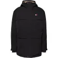 Tommy Hilfiger Tommy Jeanstil mænd. DM0DM20005 Sort lærredsfrakke (L), Casual, Lange ærmer, Genanvendt polister, Bæredygtig