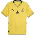 Puma Ghana 2025 Away Jersey Men, Clothing, Pelé Yellow/Black, 3XL