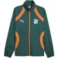 Puma Ivory Coast 2025 Pre-match Woven Jacket Men, Clothing, Dark Myrtle/Rickie Orange, XXL