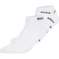 Hugo Boss BOSStil mænd. 50511423 Pakke med 2 par hvide Allover-strømper (43-46), Afslappet, Bomuld