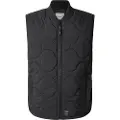 Pepe Jeans Pepe Jeanstil mænd. PM403069 Manu-vest sort (M), Casual, Polyester