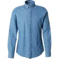 Gant Ganttil mænd. 3000402 Slim Fit skjorte blå (XXL), Casual, Bomuld, Lange ærmer