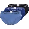 Ralph Lauren Polo Ralph Laurentil mænd. 714835884004 Sæt med 3 blå trusser (M), Afslappet, Bomuld