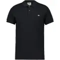 Gant Ganttil mænd. 2220 Klassisk sort bomulds-piqué-poloshirt (L), Casual, Korte ærmer