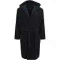 Tommy Hilfiger Tommy Hilfigertil mænd. 2S87905573 Marineblå badekåbe med hætte (L), Afslappet, Bomuld, Lange ærmer