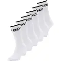 Hugo Boss BOSStil mænd. 50510168 Pakke med seks hvide, ribbede bomuldssokker (43-46), Afslappet