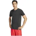 Adidas Designed 4 Training 3 Stripes T-shirt Med Korte ærmer
