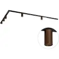 QAZQA Moderne skinnesystem med 5 spots mørk bronze 1-faset GU10 35mm - Iconic Ruby