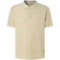 Pepe Jeans Pepe Jeanstil mænd. PM542099 Ny Oliver Gd beige poloshirt (XL), Casual, Korte ærmer, Økologisk bomuld, Bæredygtig