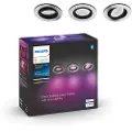 Philips Hue Centura Indbygningsspot Rund - Aluminium - 3-Pak
