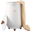 Vevor håndklædevarmerspand, 20L stor håndklædevarmer til badeværelse, automatisk sluk-håndklædevarmer med 4-niveau timer, plads til op til to store 40"x70" håndklæder, badekåber, tæpper, ETL- og FCC-c