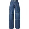 G-Star G-Startil kvinder. D25294-D536-G334 Jeans Barrel Utility High Loose blå (29/30), Casual, Denim, Økologisk bomuld, Bæredygtig