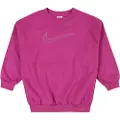Nike Oversized Nike Sportswear Club Fleece-sweatshirt til større børn (piger) - lilla