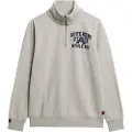 Superdry Superdrytil mænd. M2014088A Vintage atletisk sweater grå (XXL), Casual, Bomuld