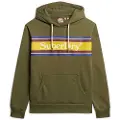 Superdry Venue Logo Stripe Relaxed Hættetrøje