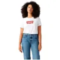Levi's Levi'stil kvinder. A8802-0000 Grafisk ikonisk T-shirt hvid (XS), Casual, Bomuld, Korte ærmer