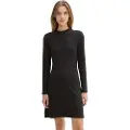 Tom Tailor Cozy Mock Neck Langærmet Kort Kjole