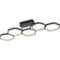 TRIO Loftslampe grå inkl. LED 3-trins dæmpbar - Jetse