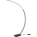 TRIO Design gulvlampe sort inkl. LED dæmpbar - Dina